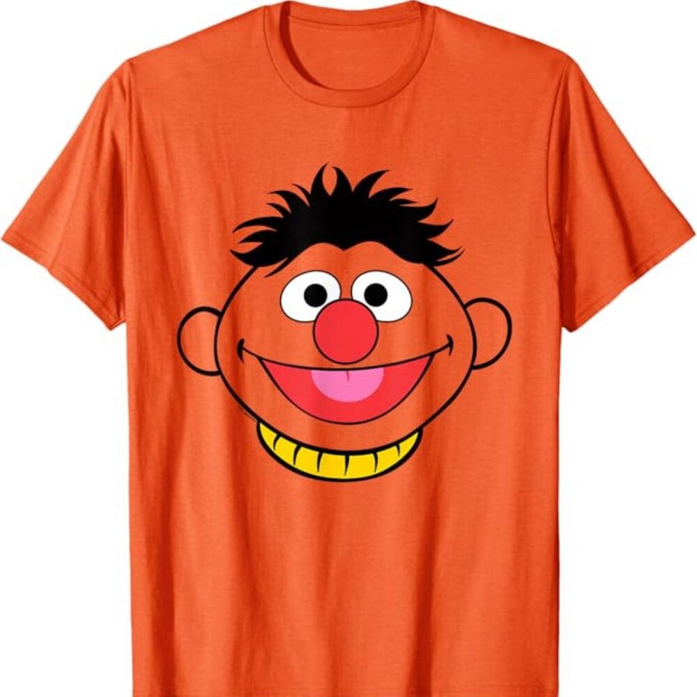 Sesame Street Ernie Full Face Halloween Costume T-Shirt - Size Large